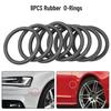 8pcs Rubber O-Ring Car Truck Bumper Quick Release Fastener Replacement
