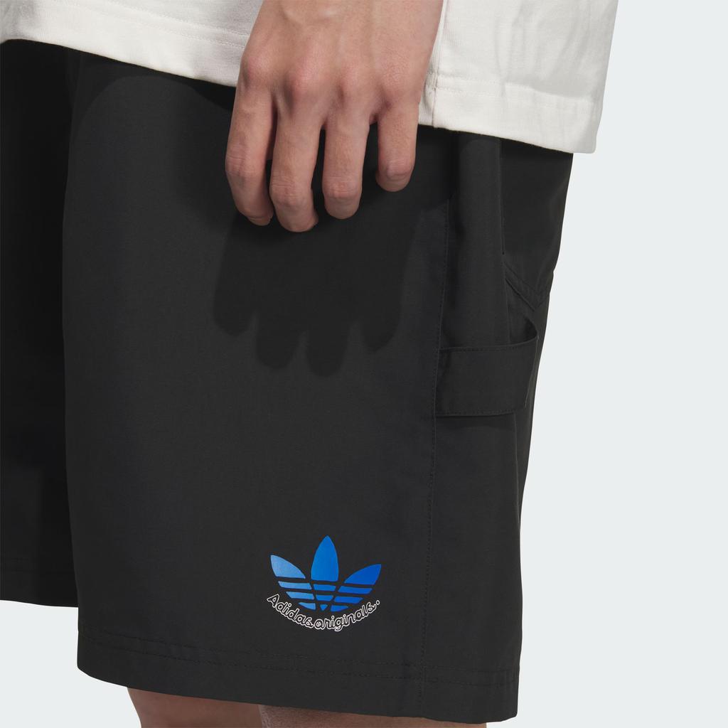 Adidas Originals City Skate Loose Fashion Soft Versatile Casual Sports Shorts Men shorts Black JN1667