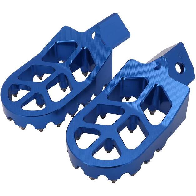 AnXin Motorcycle Foot Pegs Footpeg Pedals FootRest for PW50 1981- PW80 1983-2006 Pit Dirt Bike Blue