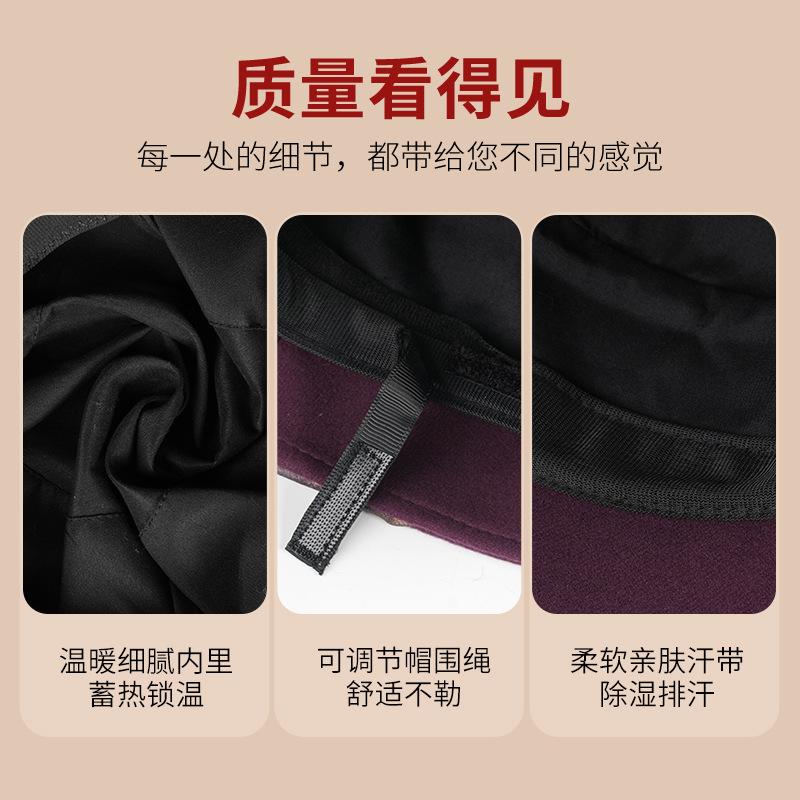 Autumn and Winter Bow Basin Hat Temperament New Retro Hat Mother Hat Warm Temperament Grandma Matching Hat