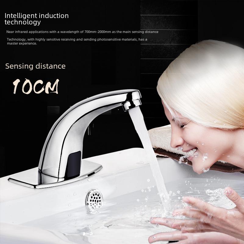 Smart Automatic Infrared Dual-Temperature Faucet for Hands-Free Washing