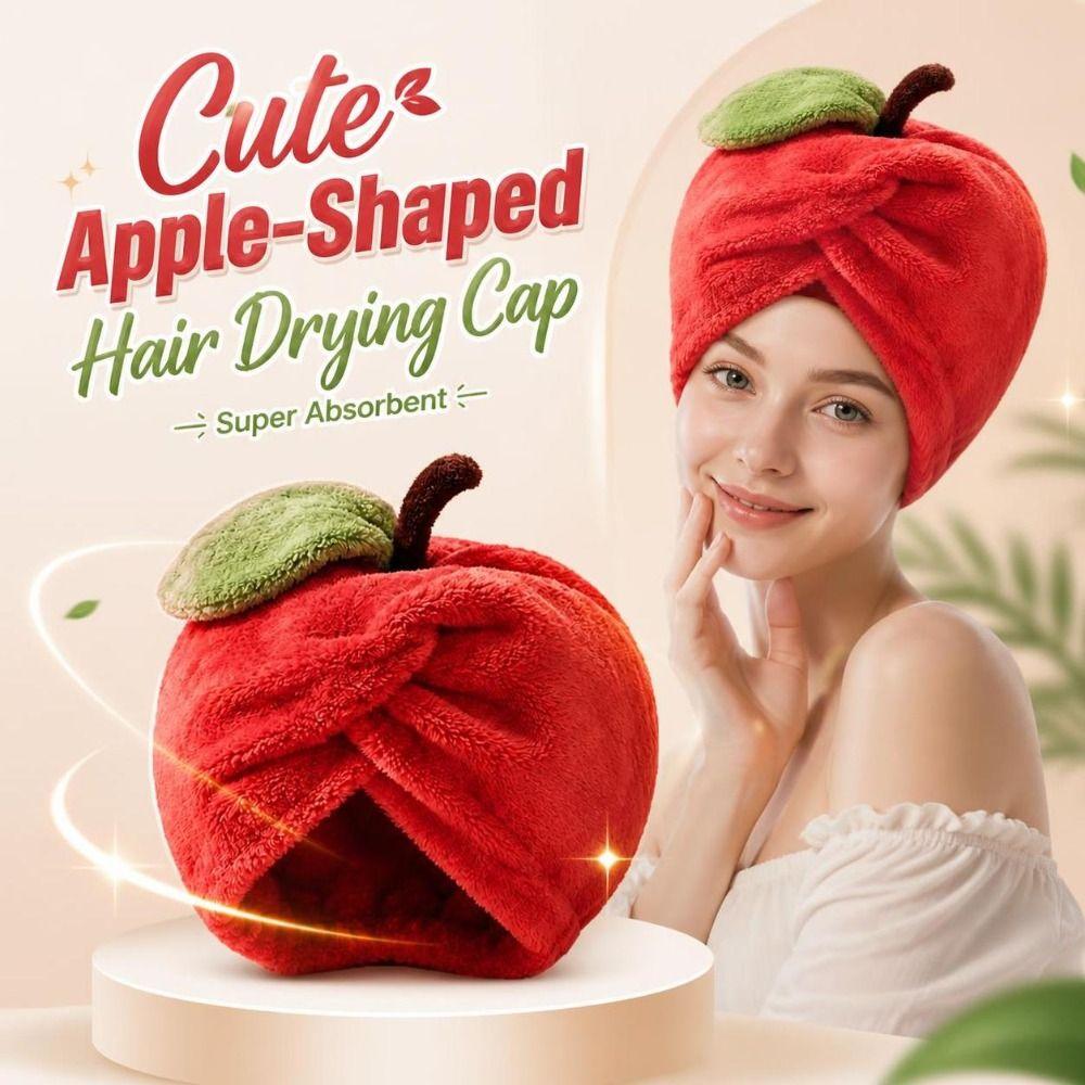 Super Absorbent Shower Bath Cap Thickened Absorbent Hair Cap For Bath Time