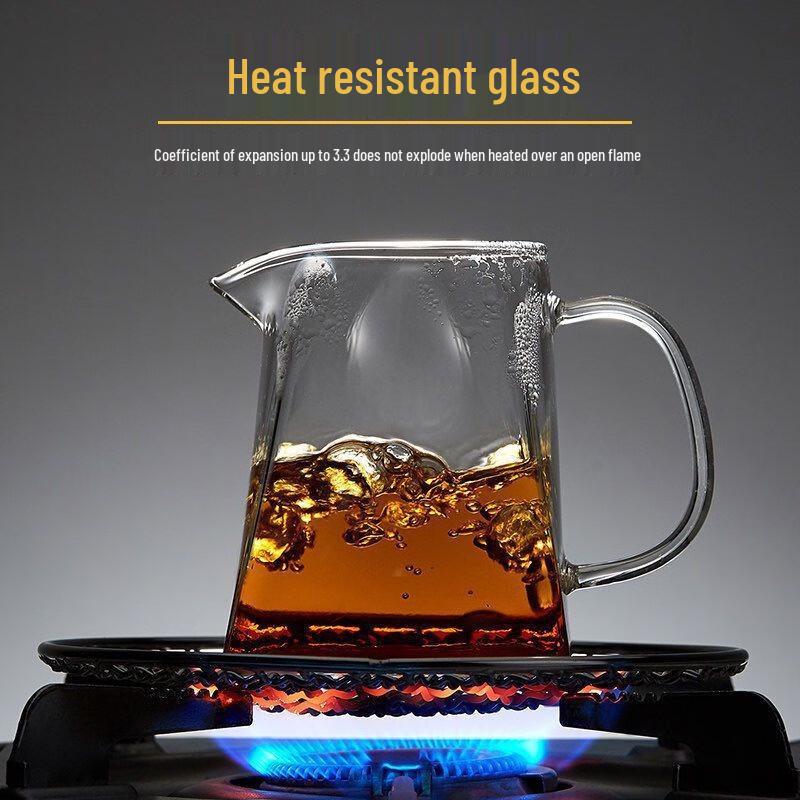 WJ Heat-Resistant Glass Square Fair Cup