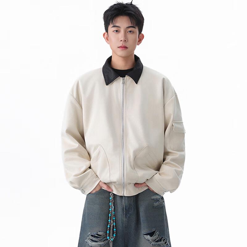 

ТОМ АДАМ Мужская куртка-пилот в американском повседневном стиле с лацканами M