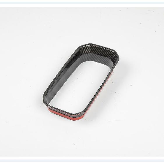 For Jeep Compass  Carbon Fiber Inner Front Cup Holder Cover Decor Ring Trim