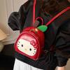 Red Apple Handbag Bag Children'S Creative Children'S Fun Backpack Cute Kitten Girl Foreign Style Dopamine Backpack