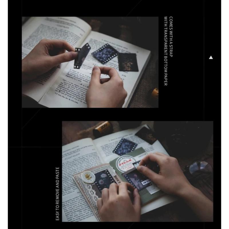 30 buc. PET INS Style Vintage Film Flori Scrapbooking Jurnal Etichete Decorative Autocolante Jurnal Papetarie Album Autocolante