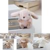 Adorable Realistic Rabbit Plush Keychain With Soft Pp Cotton Stuffing Cute Keyring Toy Perfect For Couples And Car Bags