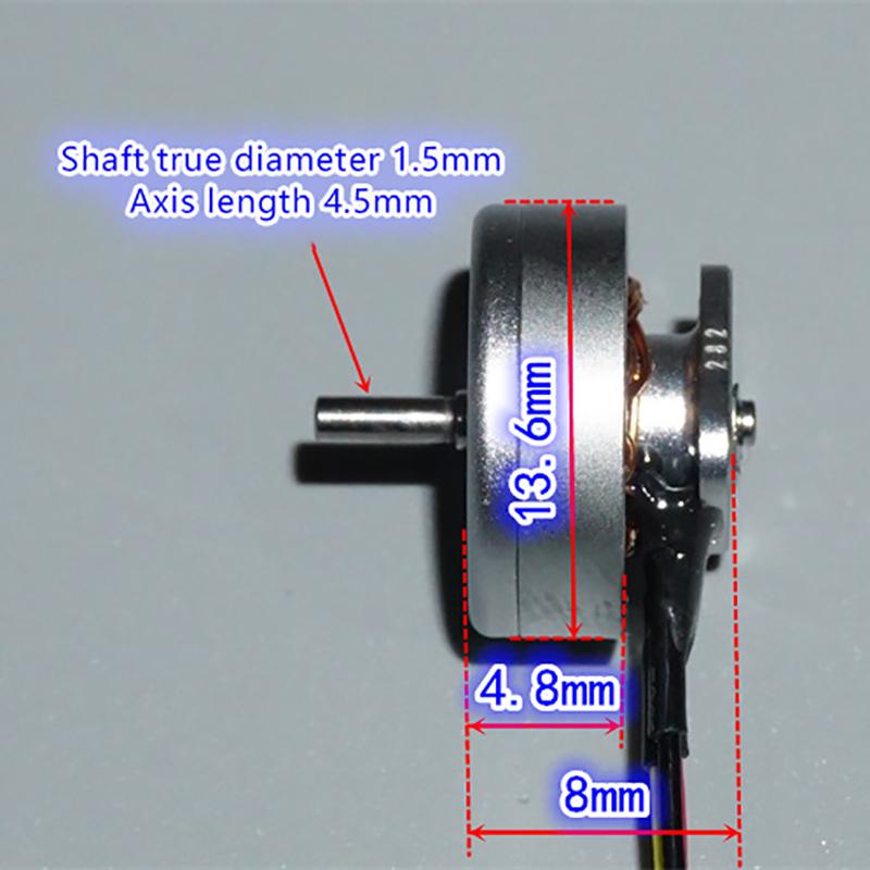 High Speed Engine 1.5Mm Shaft For Rc Drone Diy Accessories 1S-2S 3.7V 7.4V 15000Kv Tiny 14Mm 3-Phase Brushless Motor