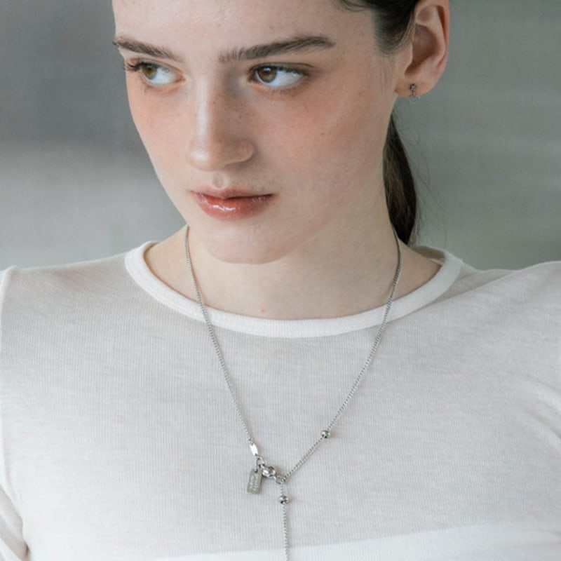 Pearlymore Drop Chain Magnet Necklace_PM24N015SS