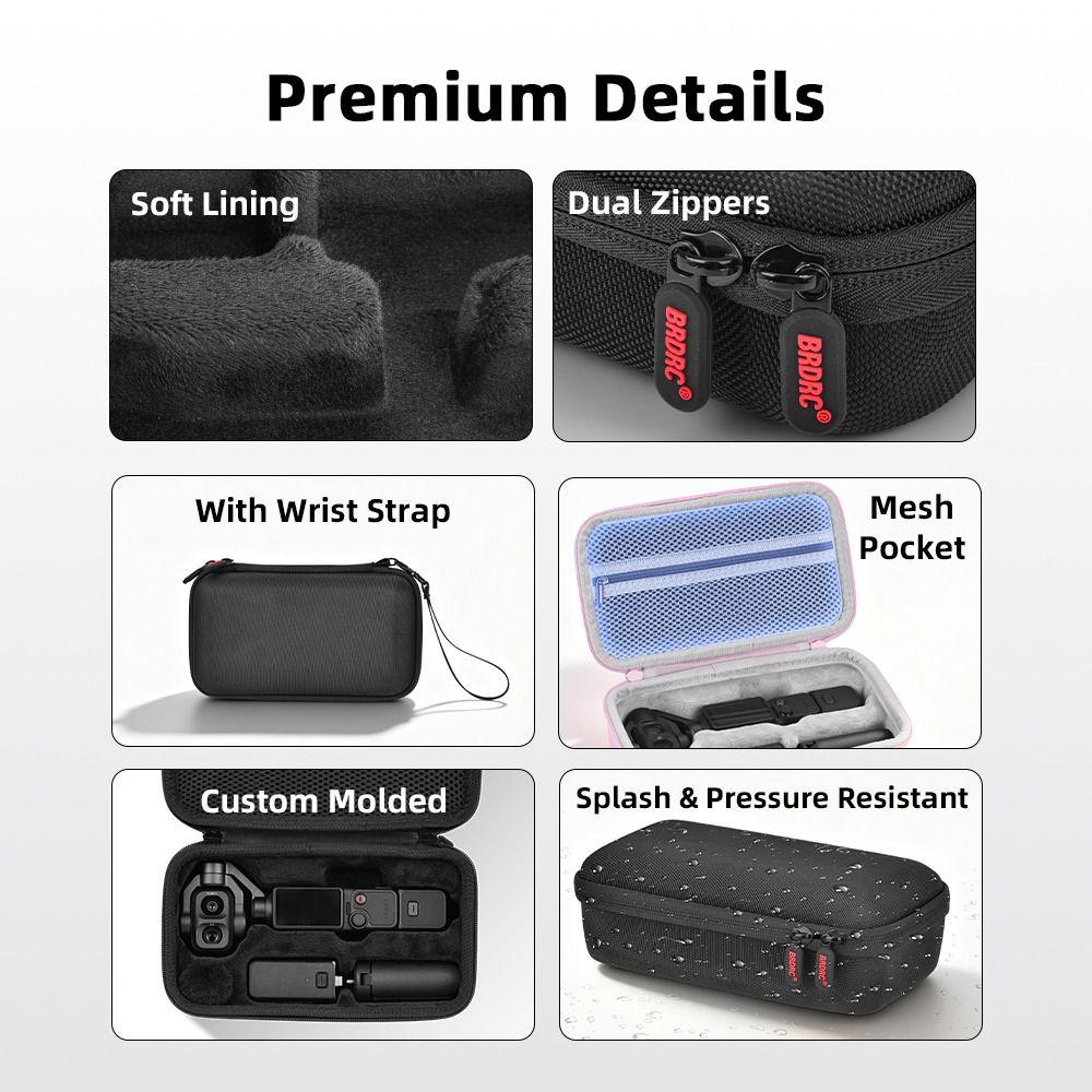 Portable Storage Bag Waterproof Protective Bag for DJI Osmo Pocket 4P Gimbal Camera Accessories