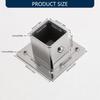 Universal Wall Mounted Pipe Bracket Heavy Duty Steel Construction Side Mount Flange Base Brackets For Closet Rod