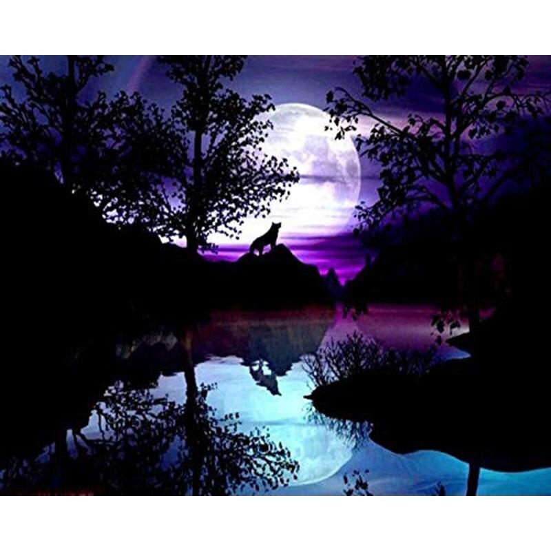 Volle Runde 5D DIY Diamant Malerei Kreuzstich Planet Aurora Nacht Landschaft Mosaik handgemachte Geschenk Kunst