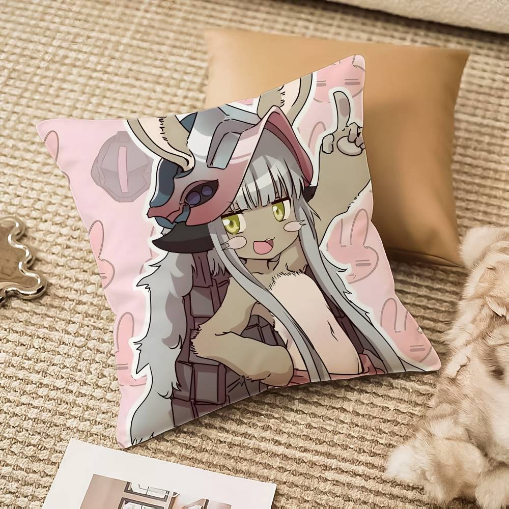 Nanachi Riko From Made In Abyss Pillow Case Anti-dustmite Invisible Zipper Sofa Bed