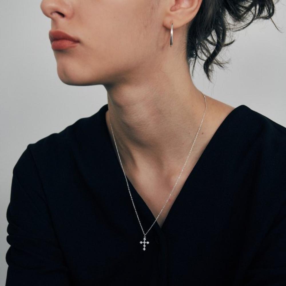 VERTE 925 Silver Dew Necklace   un.Silver.212