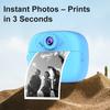 Children's camera, black and white automatic printing, HD dual camera, 2.4-inch large screen