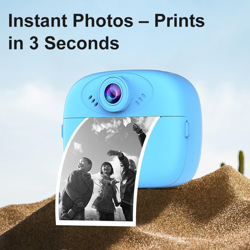Children's camera, black and white automatic printing, HD dual camera, 2.4-inch large screen