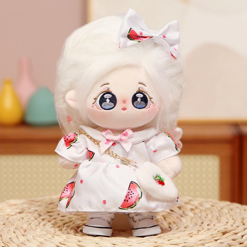 Puppe Geschenk Plüsch Boudoir Kleidung Mädchen Baumwolle Puppe Puppe 20cm Dress-up Spielzeug