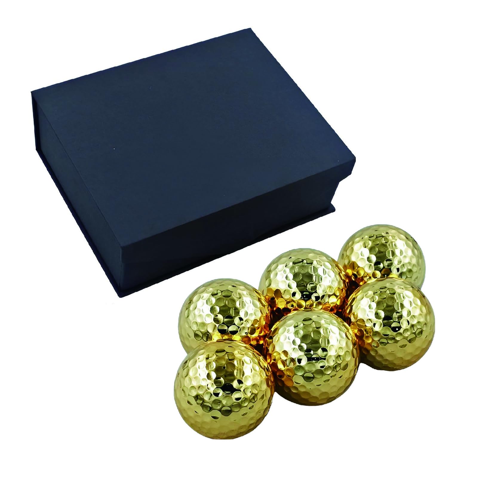 

ZERONOWA Набор из 6 золотых мячей для гольфа, Соревнование, Мероприятие, Приз, Подарок, Золотой, (1 комплект) золотой