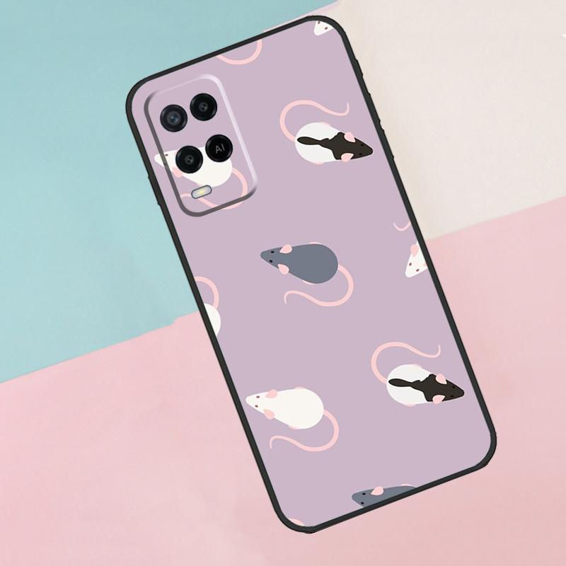Mouse Rat For Oppo A18 A38 A78 A98 A96 A58 A17 A77 A80 A40 A60 A16 A76 A74 A94 A54 A15 A57S Phone Case