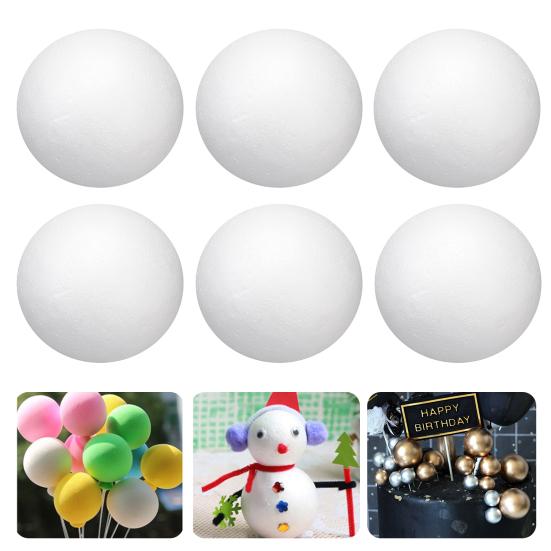 10Pcs Foam Craft Balls Christmas Decorations Preschool Kindergarten Handmade Foam Balls for DIY Projects