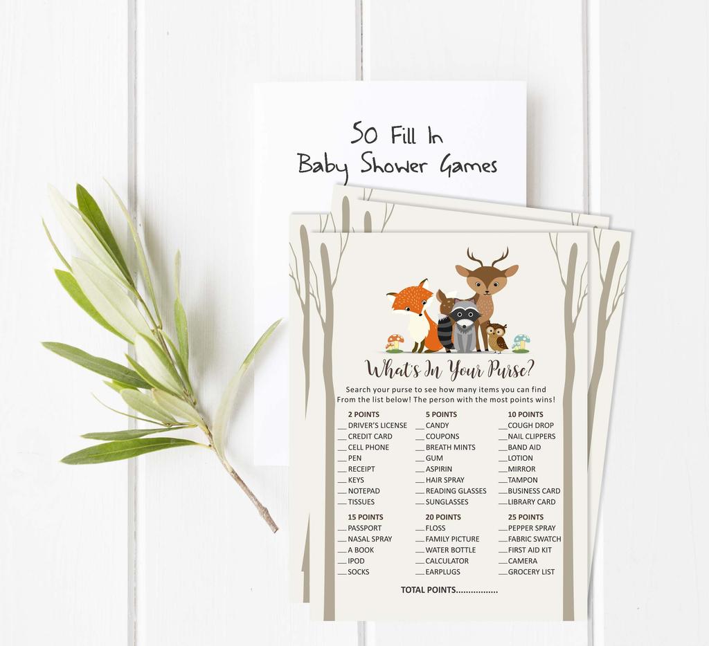 Inkdotpot 50A  Advice CardsA  For Baby Shower Game Gender Neutral Advice For New Mom & Dad Jungle Animals Boy Or GirlA  Party