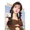 2pcs Double Ponytail Sweet Twisted Pigtails Hairpiece Lantern Braided Ponytails  Daily