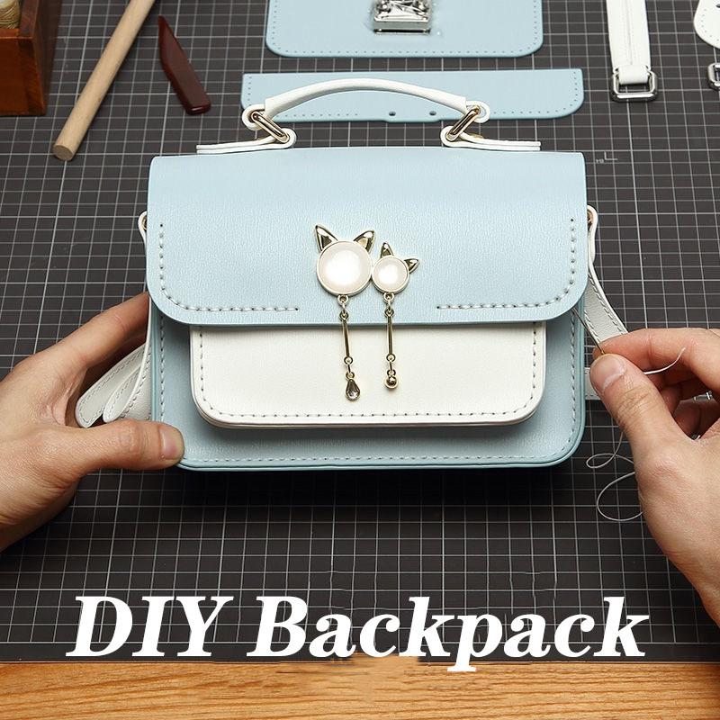 Kit de materiales para hacer bolsos de mano de cuero sintético hechos a  mano para mujer, bolso de mano para coser en cuero – comprar a precios  bajos