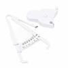 Skin Fat Caliper Press Type Clip Clear Scales High Accuracy Mm Inch Body Measure Tape White