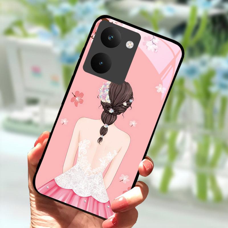 Para Capa Realme P3 Ultra 5G Capa à Prova de Choque Concha Traseira de Vidro Temperado Para-choque Para Capa de Telefone Realme P3ultra 5G RMX5030 Coque