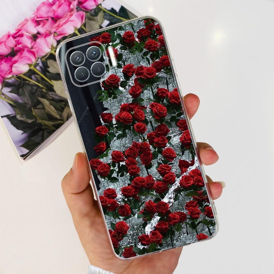 For OPPO Reno 4 Lite Case CPH2125 Phone Case Cute Cartoon Soft Silicone Back Cover For OPPO F17 Pro CPH2119 Coque A93 2020 Funda