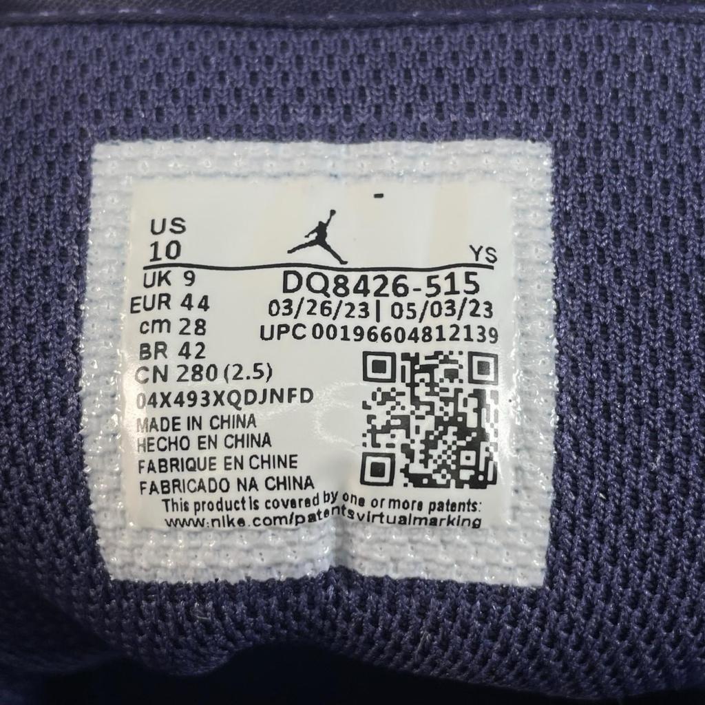 NIKE AIR JORDAN 1 MID DQ8426 515 sneakers purple mens JP28 EU44 US10 used