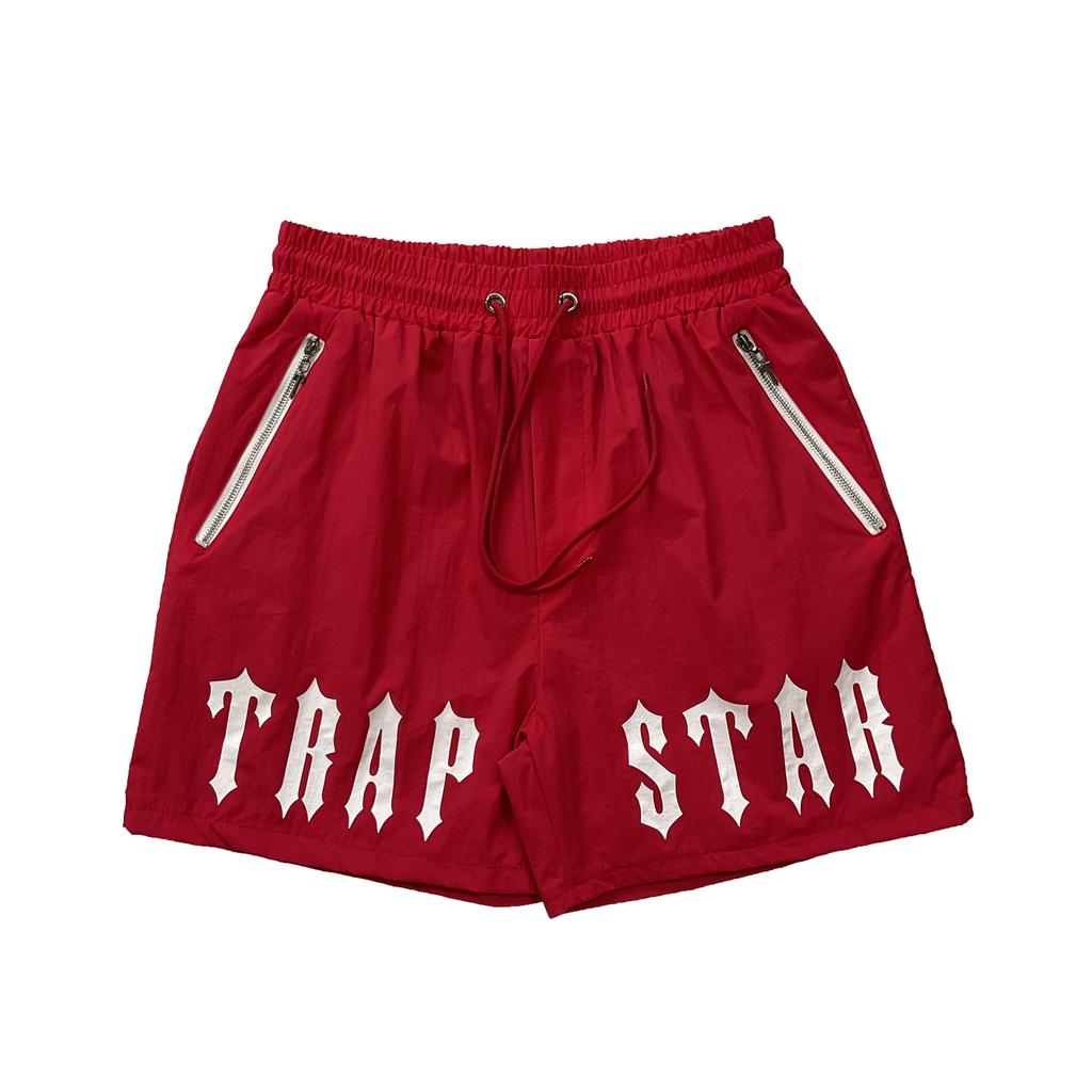 Trapstar London 2025 New Summer Men's Printed Shorts Loose Sports and Leisure Beach Pentagram Pants