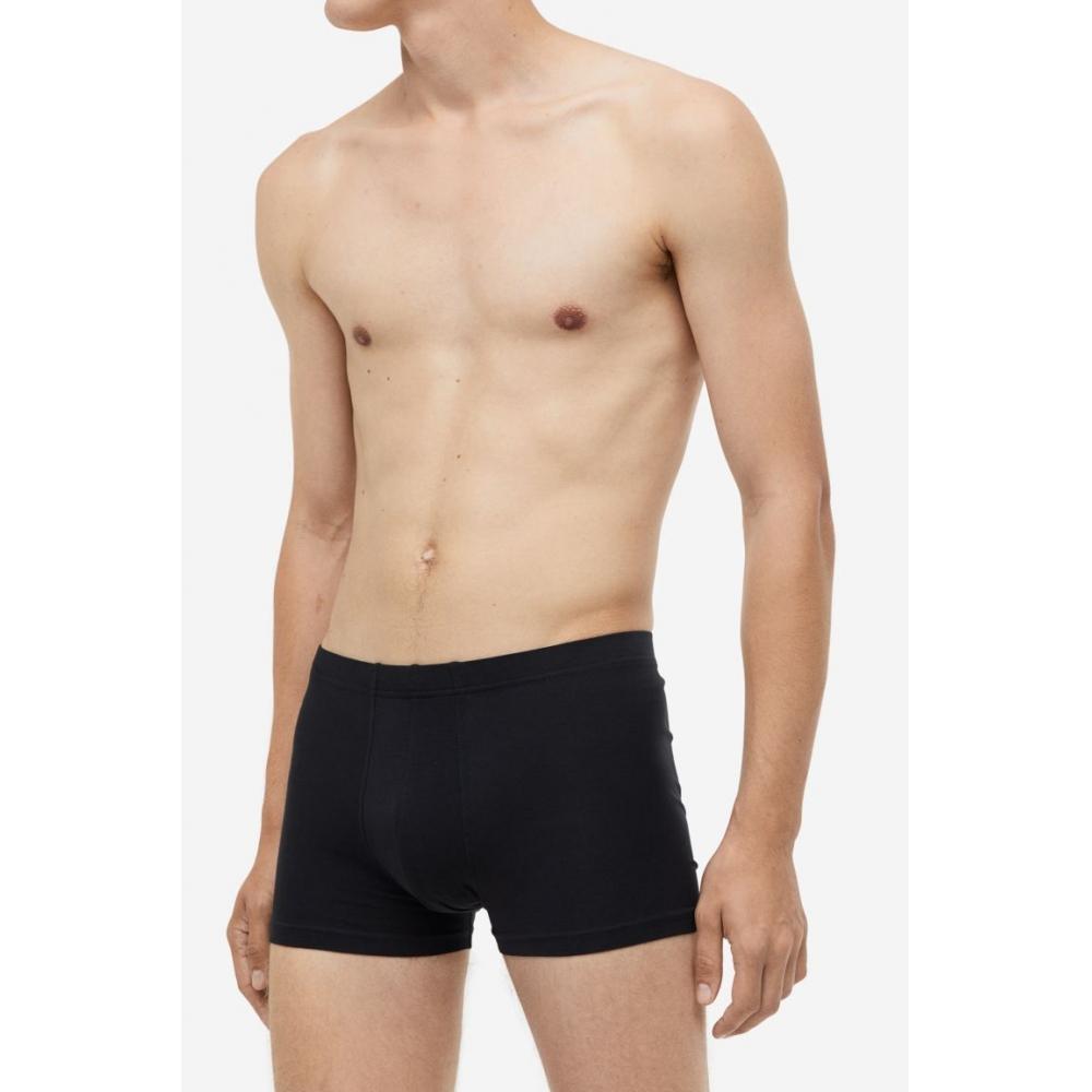 

HM Хлопковый комплект из 3 коротких фигурок с узором пейсли черного цвета