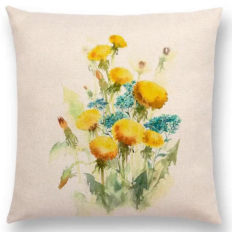 Throw Pillow Cushion Cover Flower Plant Office Lumbar Pillow Sofa Cushion  Pillow Case Cover for Sofa Bed Room Decoration