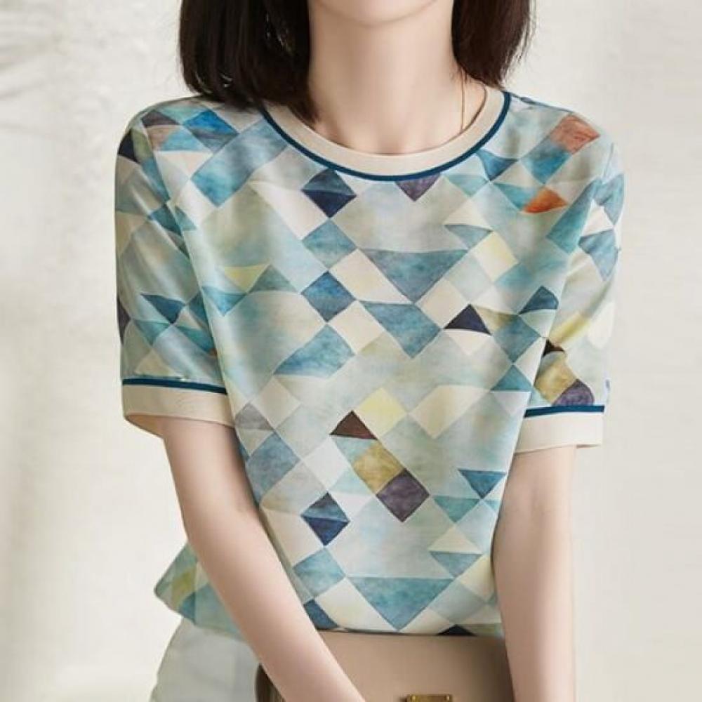 Navava Women CrysTal Touch Cool ShorT Sleeve T shirT nT2681