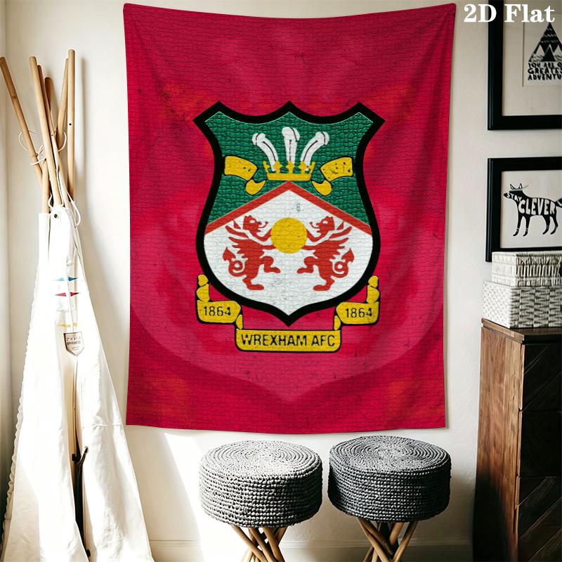 Wrexham AFC Wall Tapestry Aesthetic Wall Hanging Printed Fabric Blanket Decorative Tapestries for Bedroom Living Room Home Decor