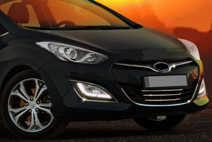

Накладки на нижні ґрати та навколо STYLE (нерж) для Hyundai I-30 2012-2017 рр.