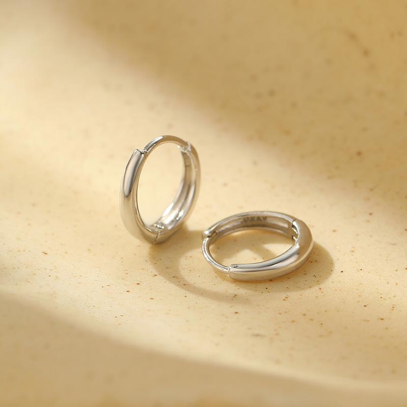 

Минималистичные текстурированные серьги-кольца Banyan Tree из серебра 925 пробы для женщин — повседневная одежда, серебряные украшения в холодном стиле. 12mm белого золота