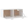 Vidaxl Wall Cabinet, White, 100X36.5X35 Cm, Wood-Based Material