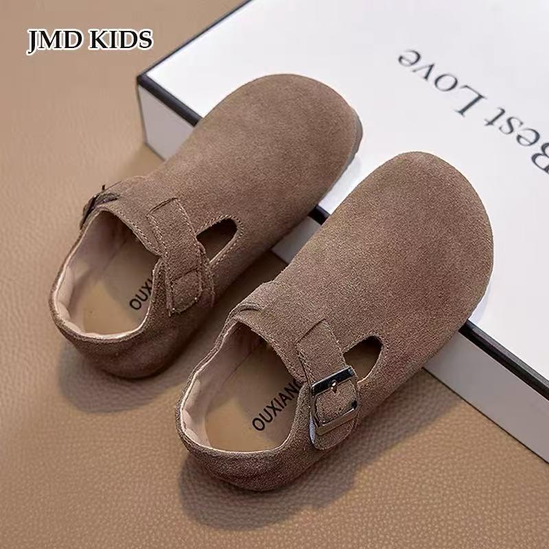 2025 Winter Kids' Birkenstock Soft Sole Moccasins: Trendy, Warm Cotton Shoes for Boys and Girls