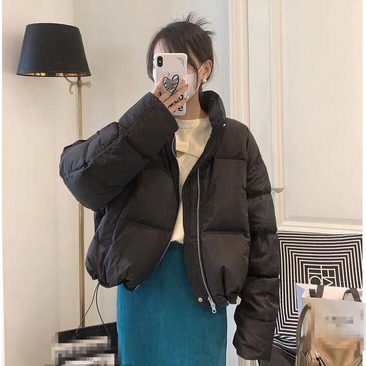 Puff Cotton-padded Jacket Women's Winter Stand-up Collar Short Small Bread Jacket Down Cotton-padded Jacket