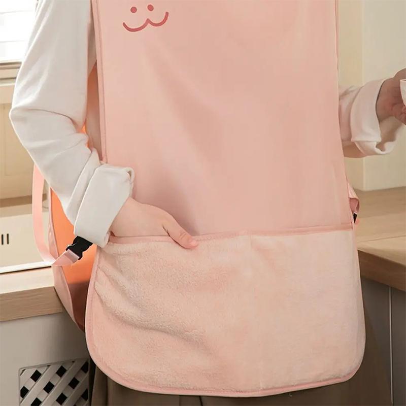Waterproof Stain-Resistant Apron Vest Style Breathable Sleeveless Apron Anti Dirty Wipeable Hands Kitchen Aprons