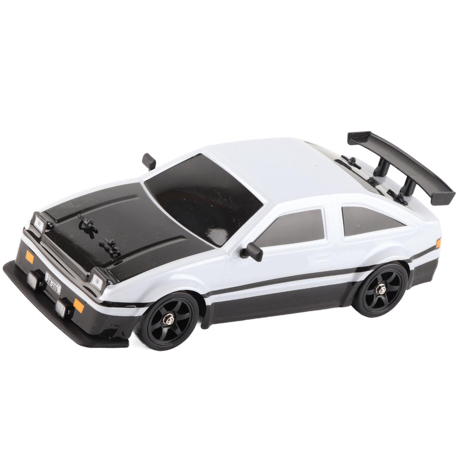 

Игрушечная машинка на радиоуправлении, 4 колеса, 500 мАч, светодиодные фонари, черно-белая, 2,4 ГГц 1:16 Машинка на радиоуправлении для детей