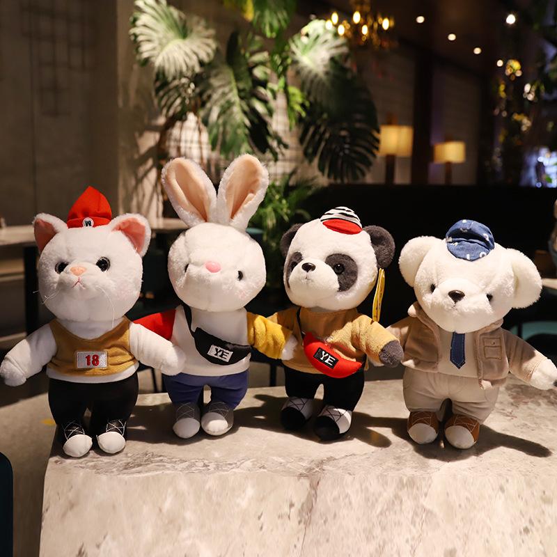 Schönes kleines Bär Kaninchen Plüschtier Puppe Panda Puppe Valentinstags Puppe Gib bester Freund Junge und Mädchen Geburtstagsgeschenk