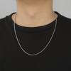 Cazador Punk Box Chain Necklaces for Men Women Stainless Steel Jewelry 2-7mm Width Chains Party Birthday Gift Wholesale 2026