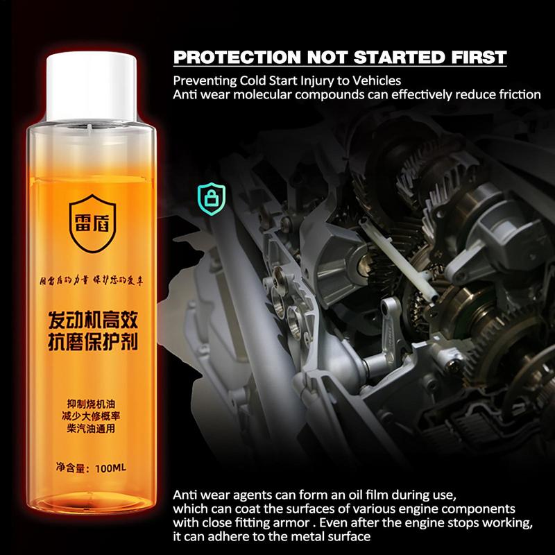 100ML Engine Repair Fluid Anti-Wear Engine Oil 3.3oz Engine Oil Noise Reduction Wear-Resistant Reduce Friction Protective Effect