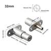 Door Latch Single Open Security Sliding Sliver 1pcs