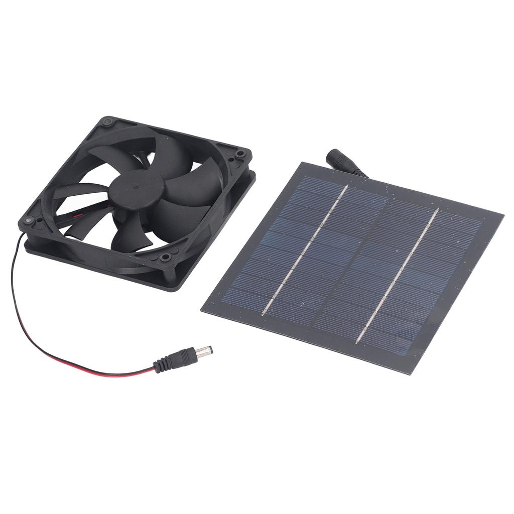 Solar Panel Fan Kit 20W IP65 Waterproof for Outside Small Chicken Coops Greenhouses Sheds Pet