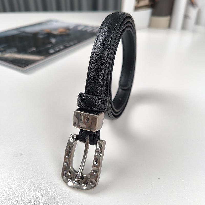 elt pring and summer new alloy pin buckle belt fashionable versatile waist belt with casual pants leather